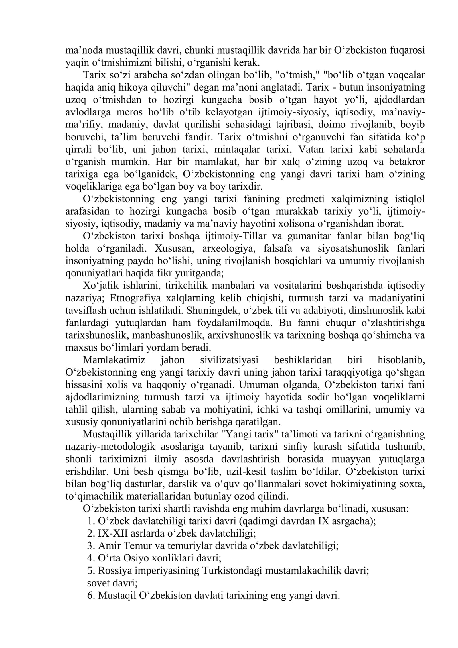 O‘zbekistonning eng yangi tarixi 3