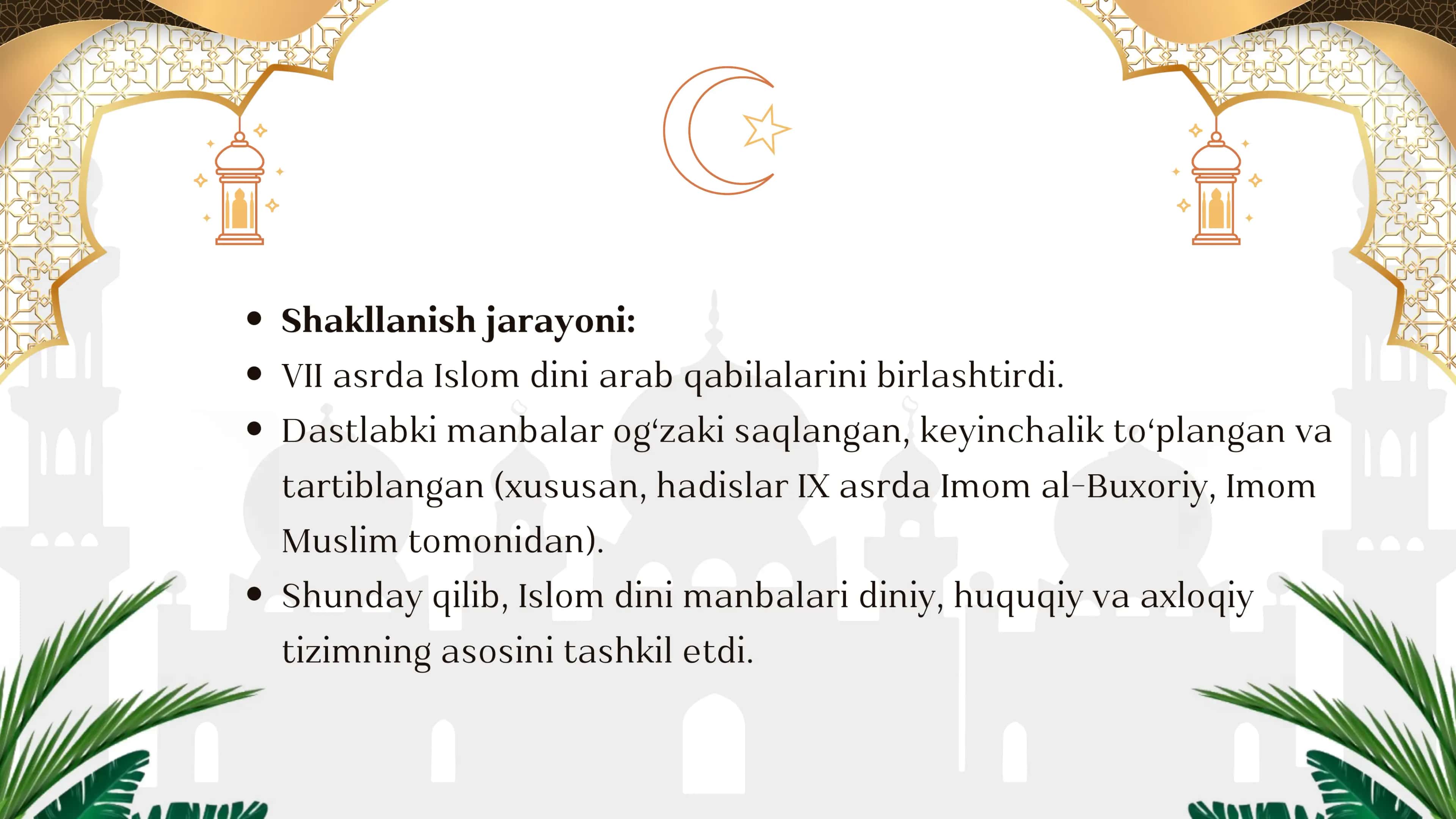 ISLOM DINI MANBALARI VA ULAR 3