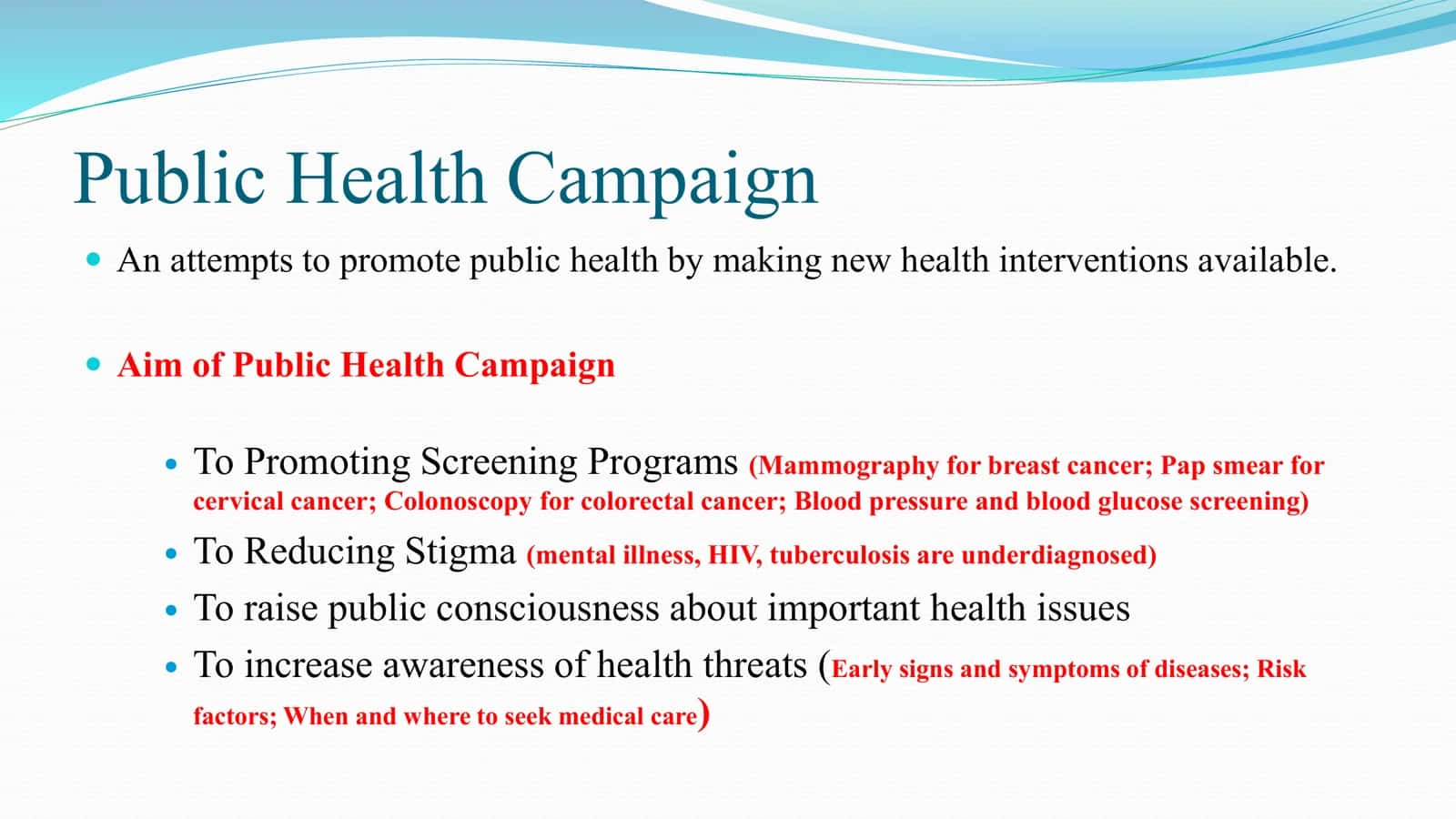 Role of Public Health Campaign 3