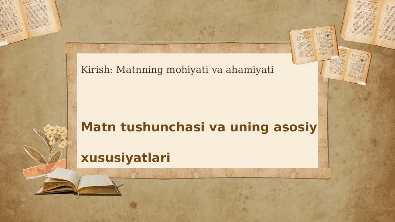 Matn va uning ko'rinishlari 3