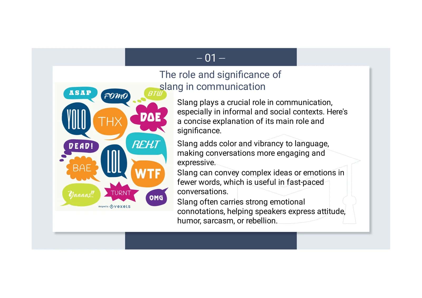 Thematic Classiﬁcation of English Slang 3