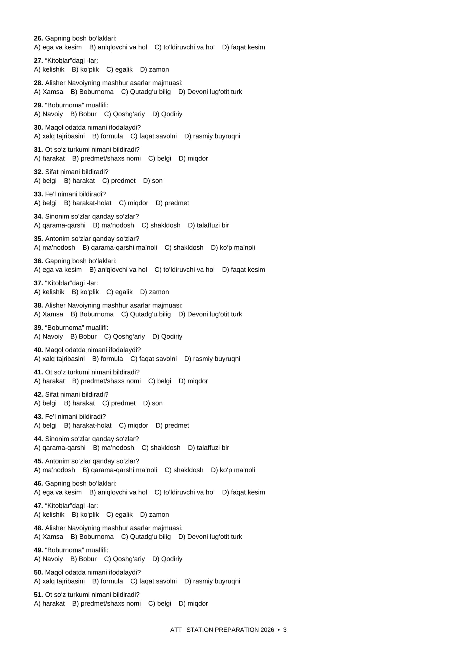 ONA TILI VA ADABIYOT ATTESTATSIYA 2026 3