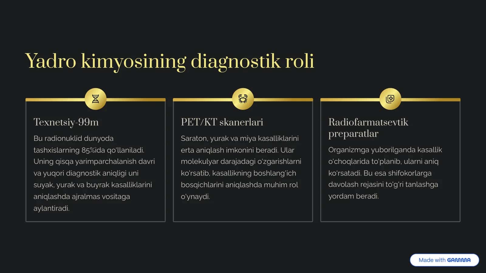 Yadro kimyosining tibbiyotdagi orni 3