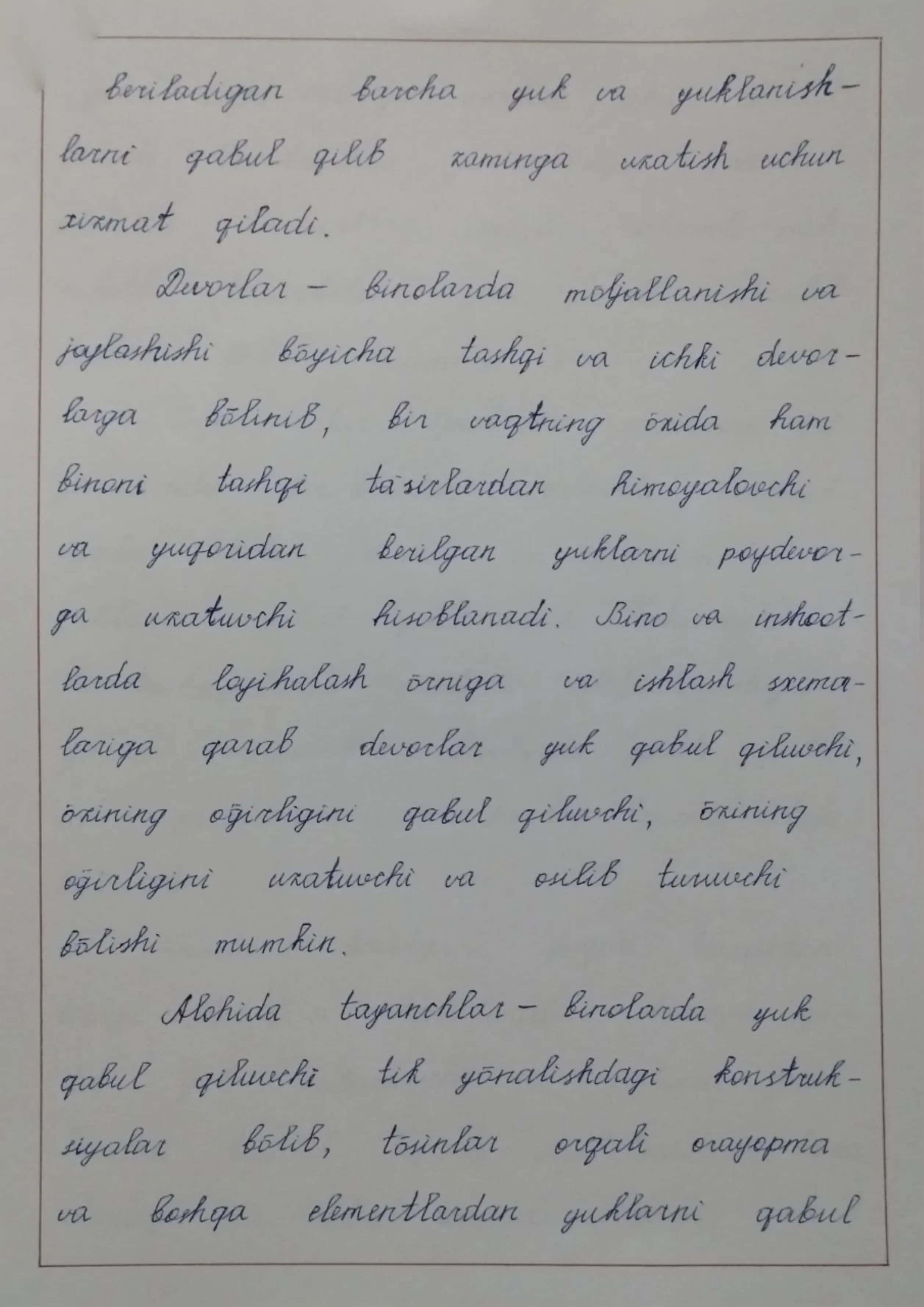 Fuqaro binolarining asosiy konstruktiv elementlari va ularga qo'yiladigan talablar 3