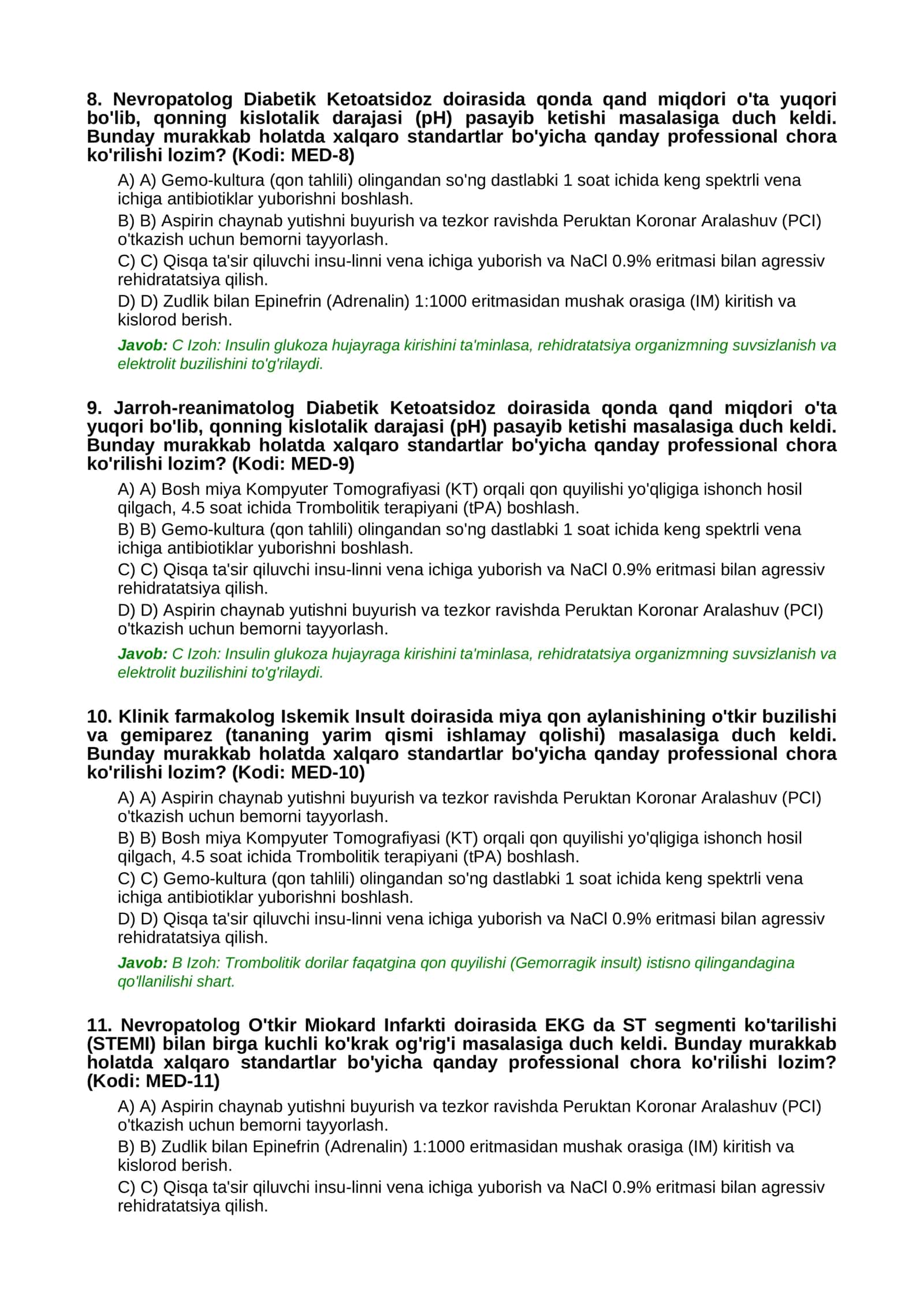 MILLIY SERTIFIKAT TESTLARI 3