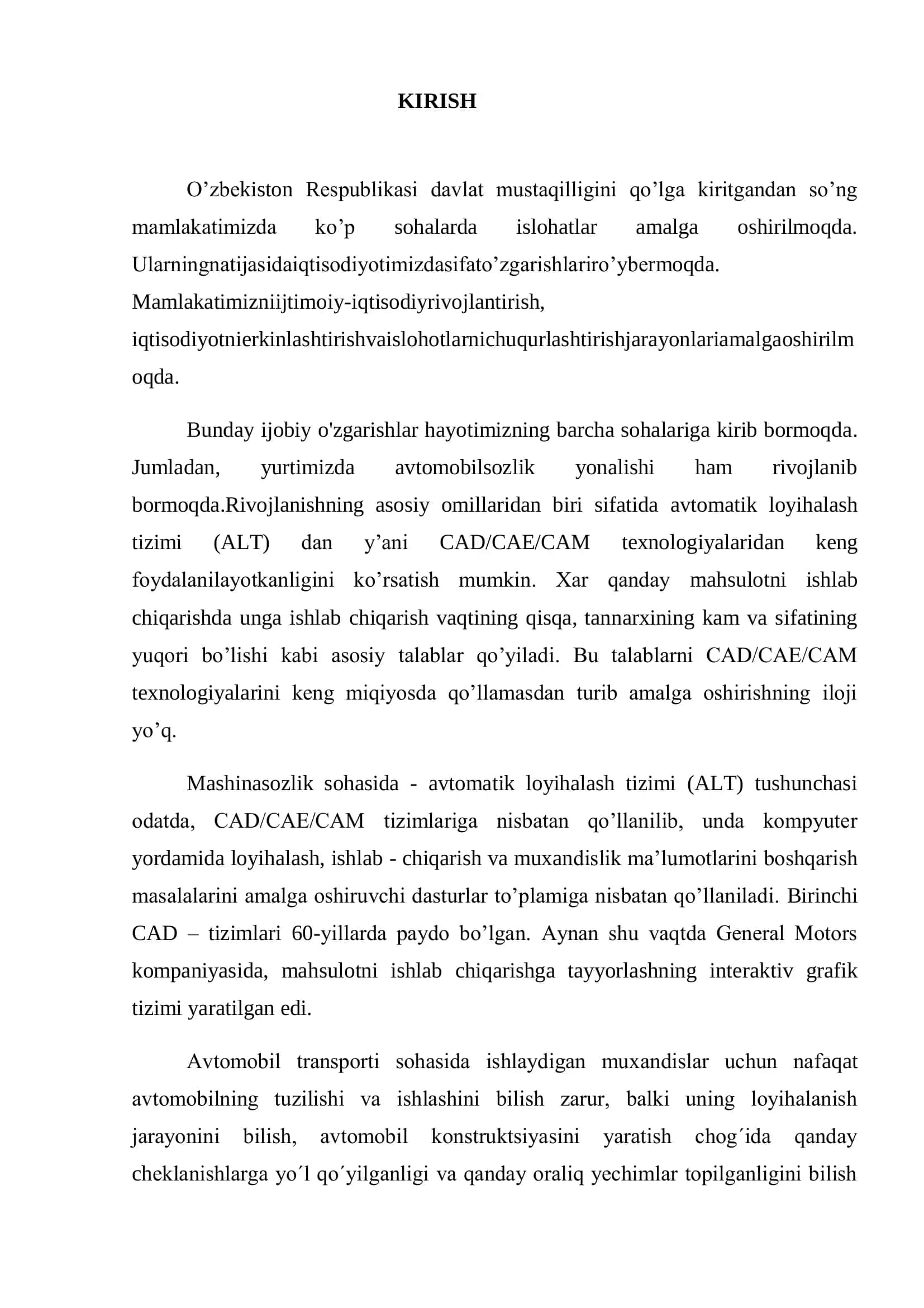 Avtomobilsozlik va traktorsozlik 3