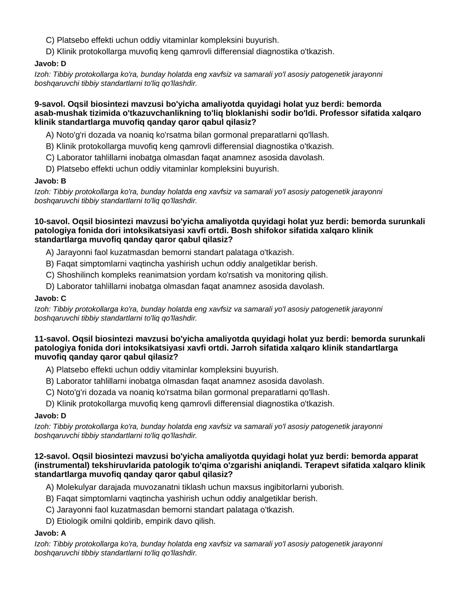 Oqsil biosintezi - 3-QISM 3