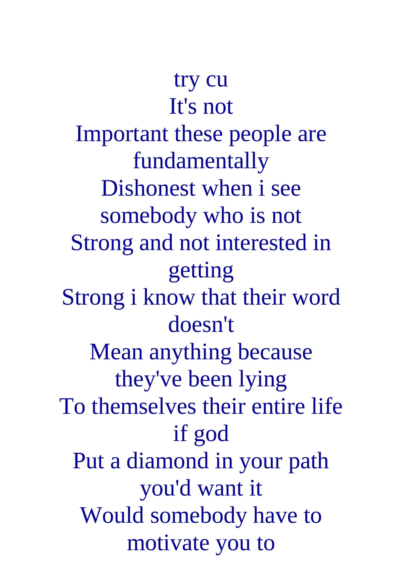 Dishonesty in Weakness 3
