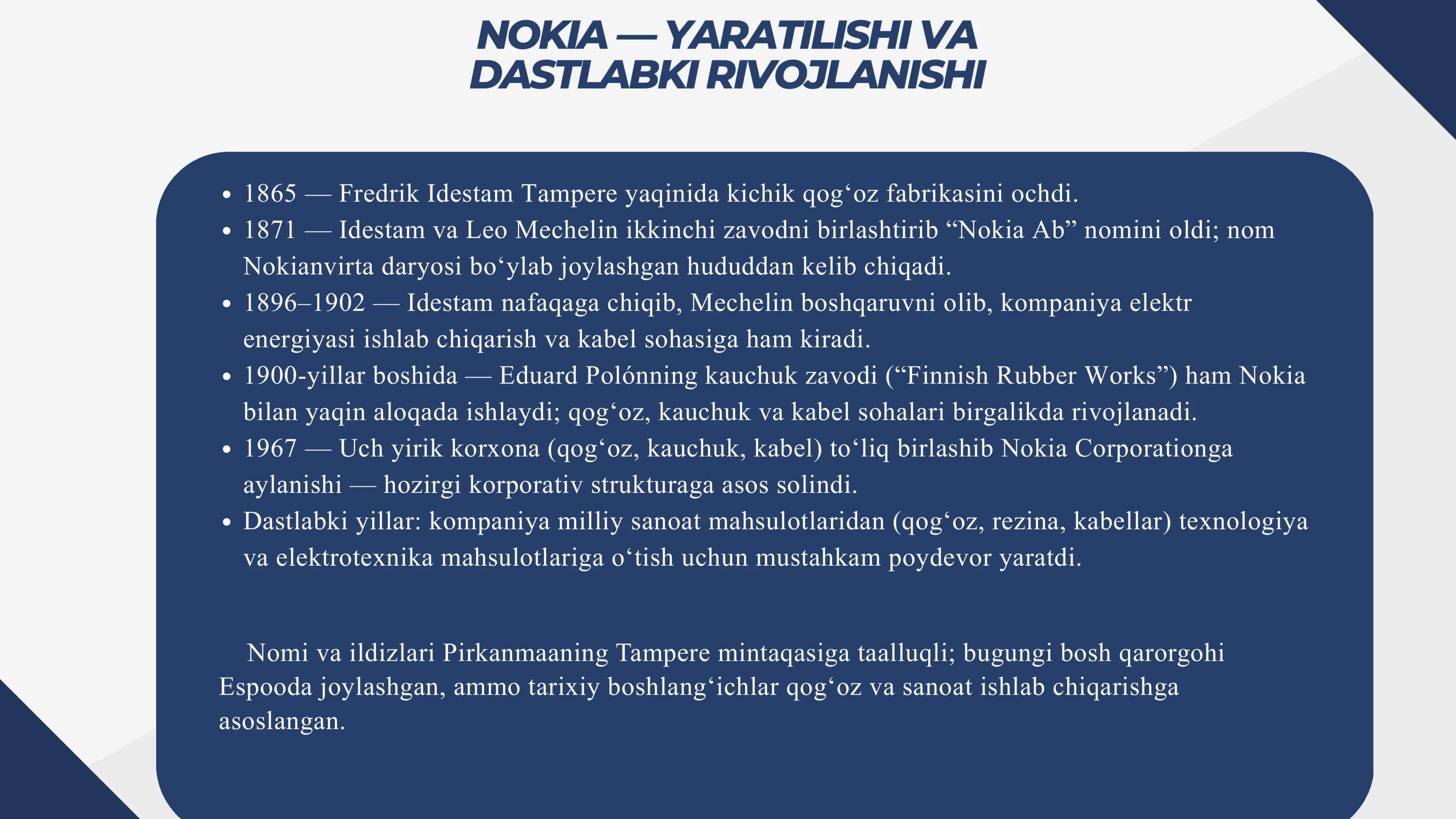 Nokia kompaniyasi haqida 3