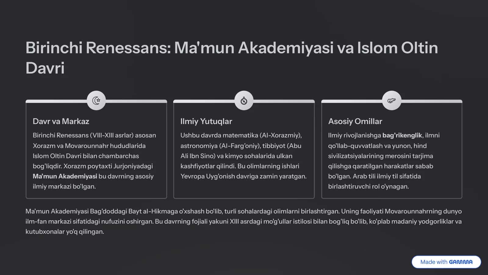 O'zbekiston tarixida Renessans: asosiy bosqichlari va rivojlanish omillari 3