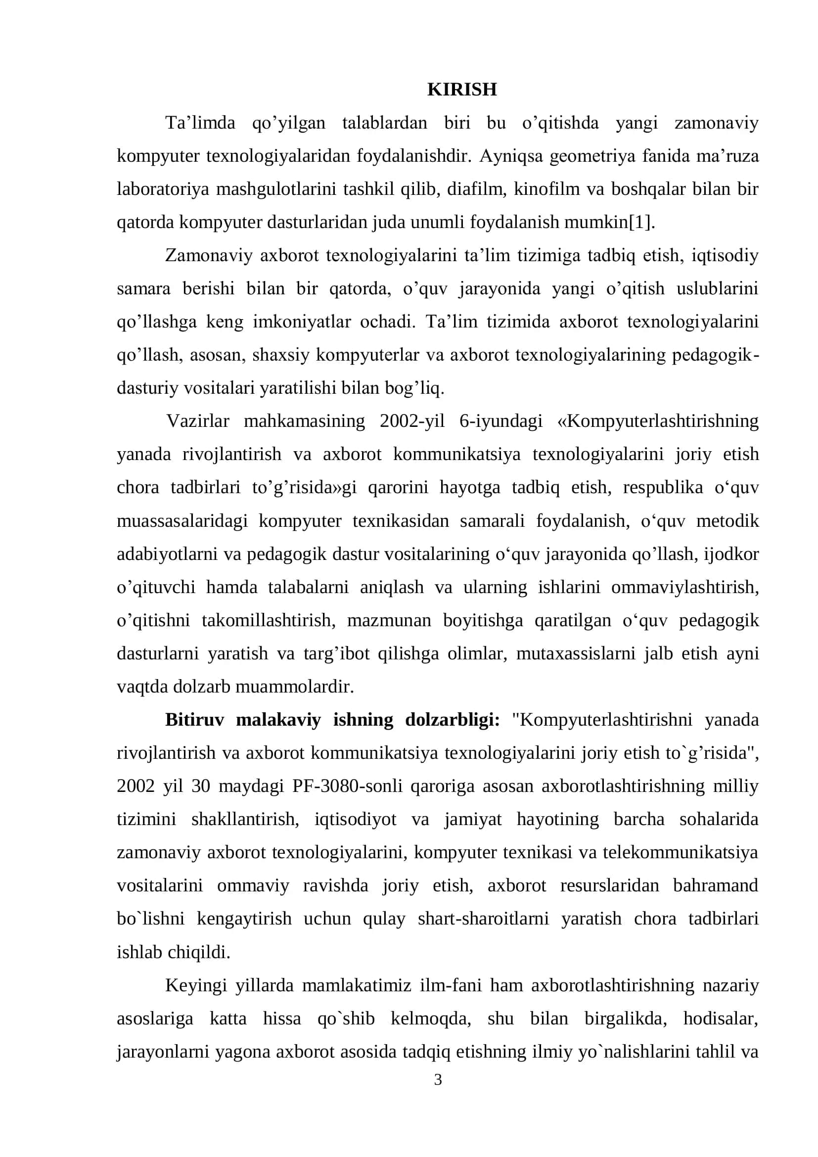 MATEMATIKA O‘QITISH METODIKASI KAFEDRASI 3