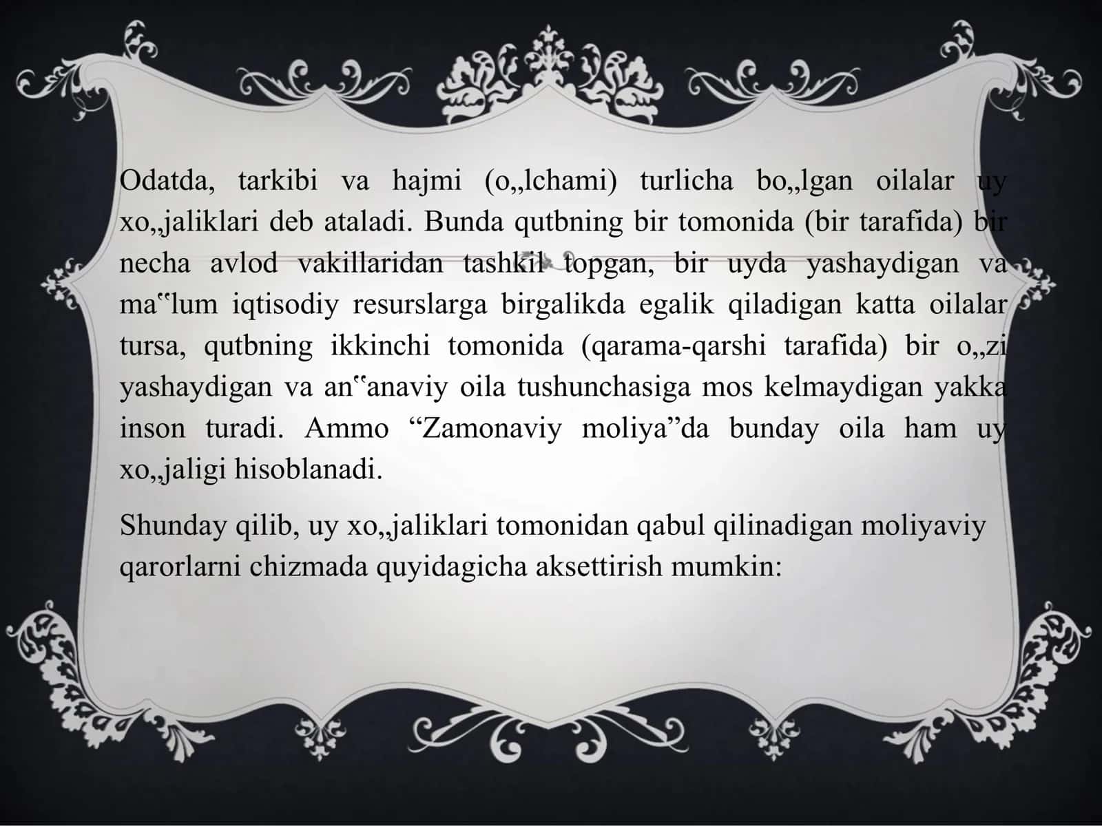 Moliyaviy qarorlar 3