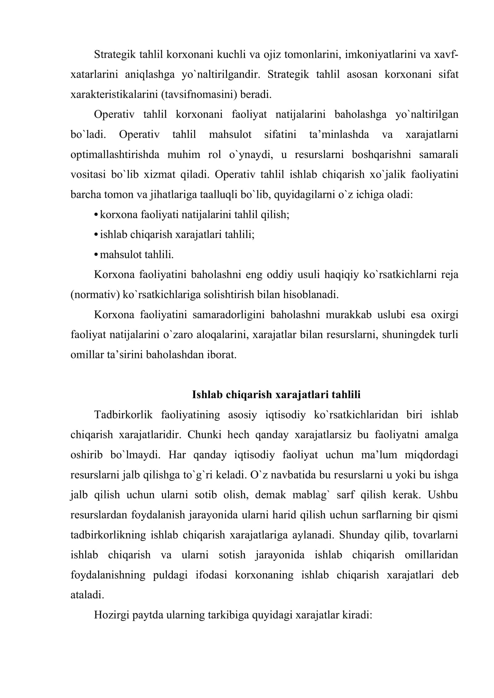 Korporativ tuzilmalarning biznes-jarayonlari tahlili va sintezida qo`llaniladigan usullar 3