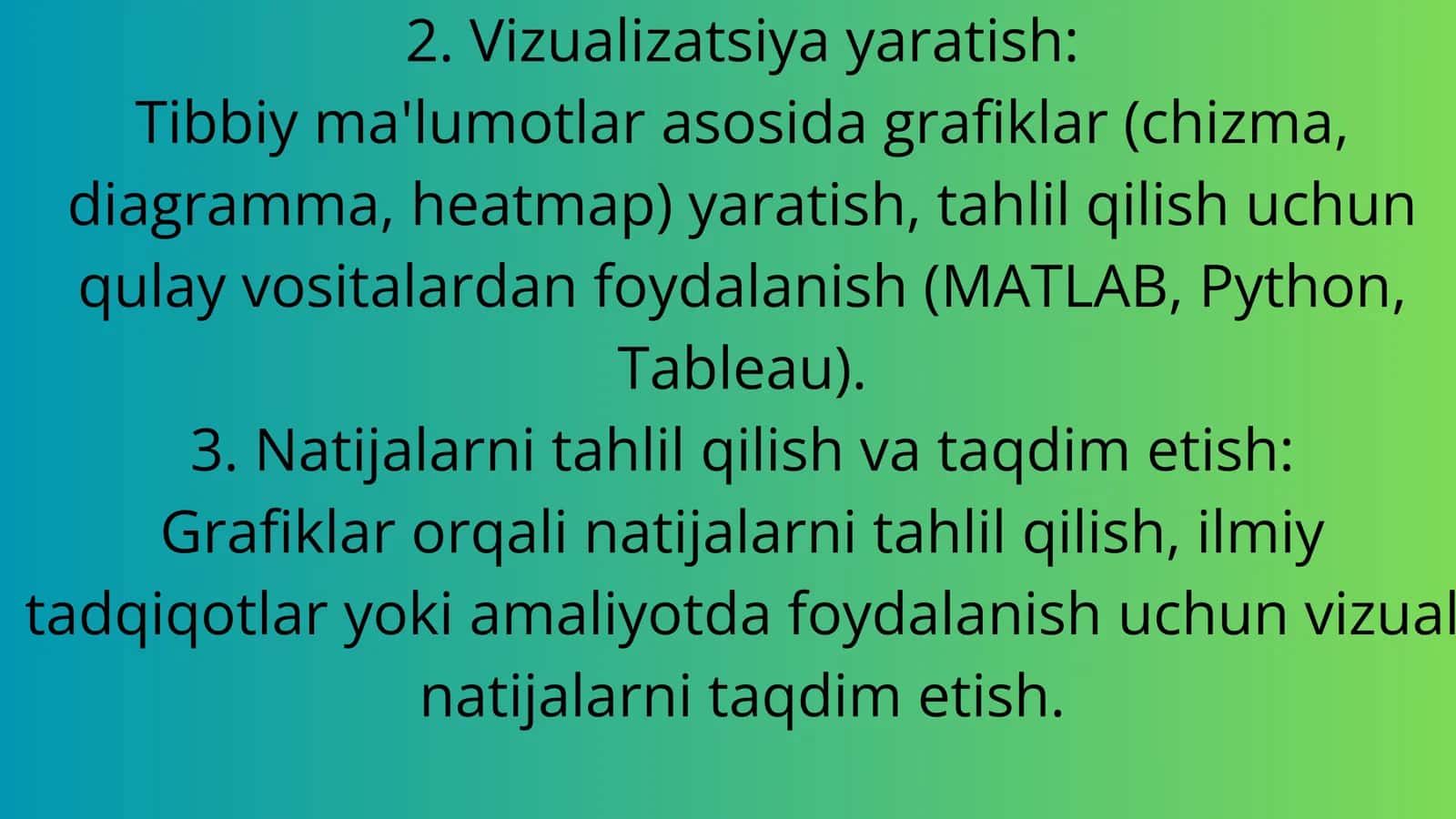 Tibbiyotga grafik ma'lumotlari ustida ishlash 3