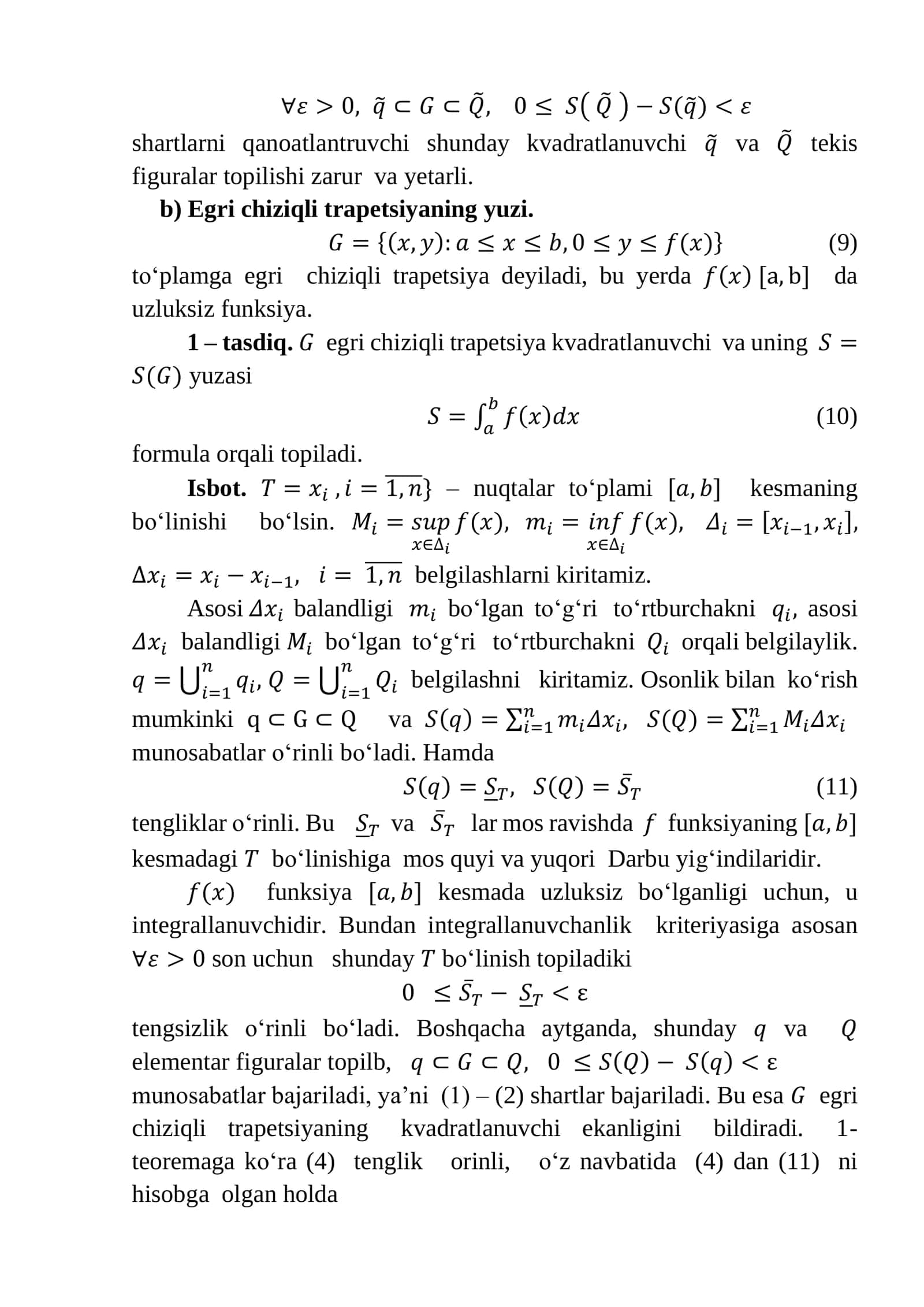Tekis figuraning yuzasini hisoblash 3