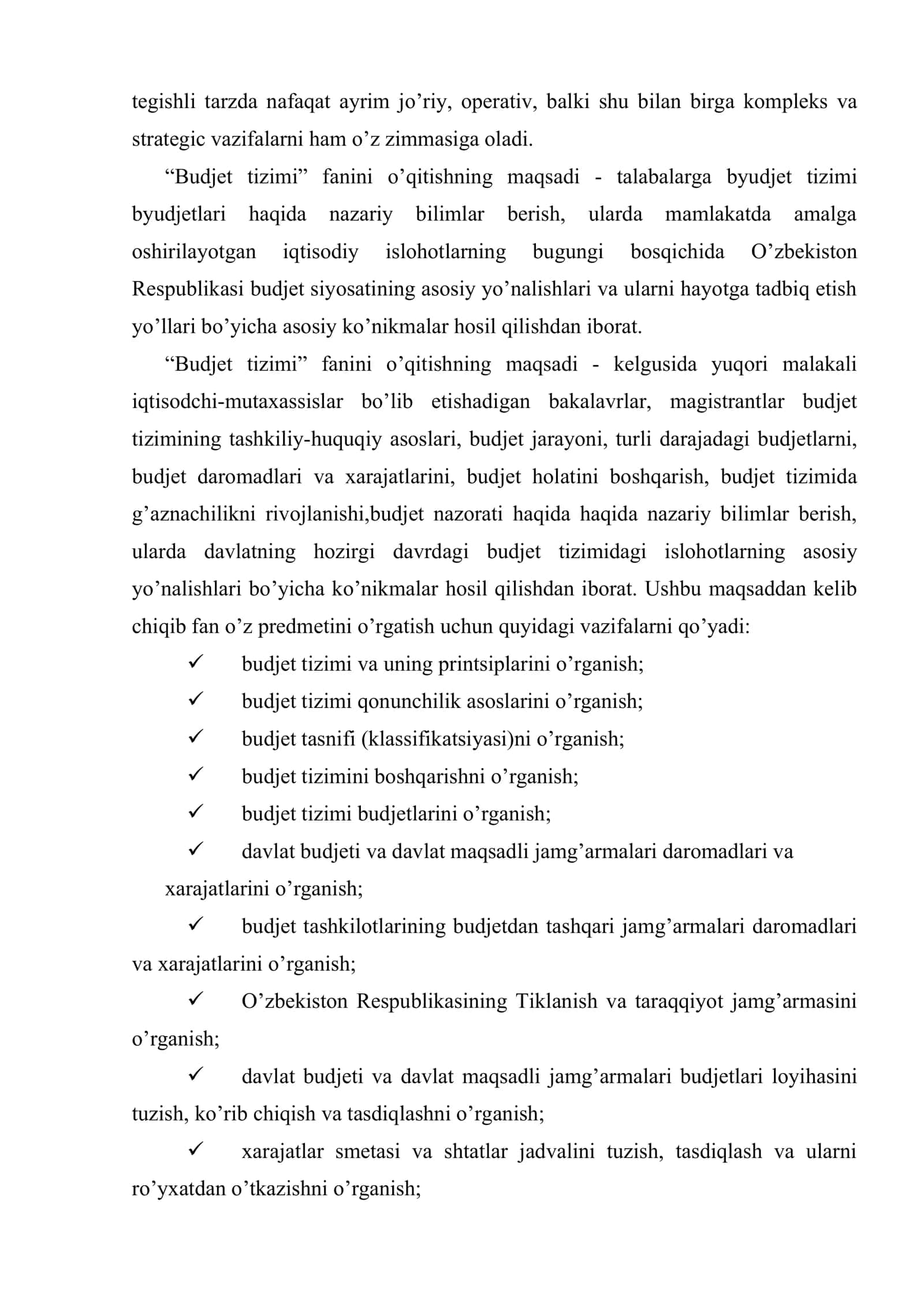 Budjet tizimi, uning me’yoriy-huquqiy asoslari 3