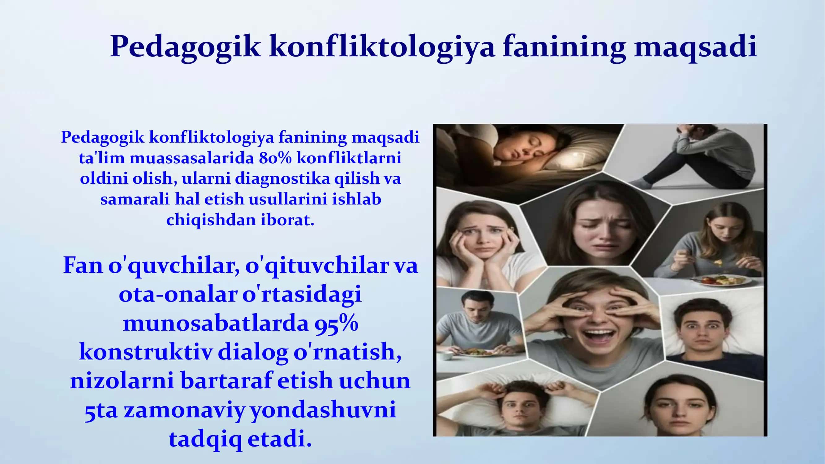 Pedagogik konfliktologiya fanining ob'ekti 3