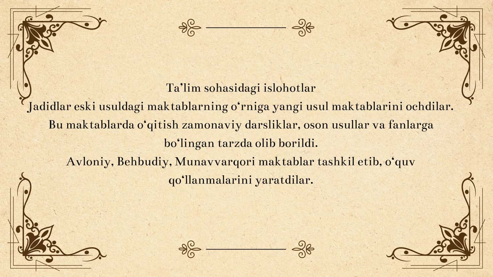 Jadid ma’rifatparvarlarining o‘lka ijtimoiy-ma’naviy hayotida tutgan o‘rni 3