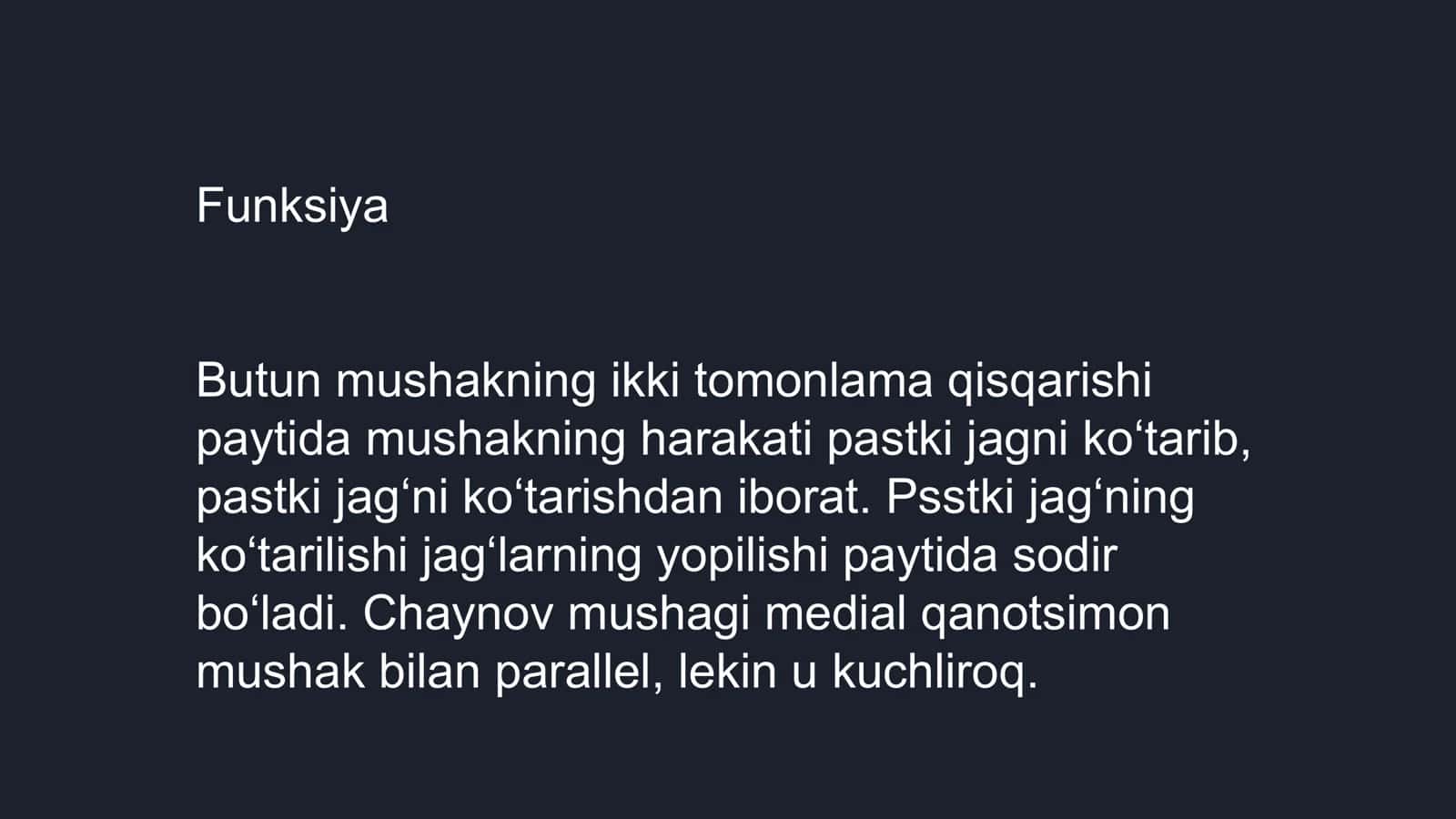 Chaynashning mushaklari 3