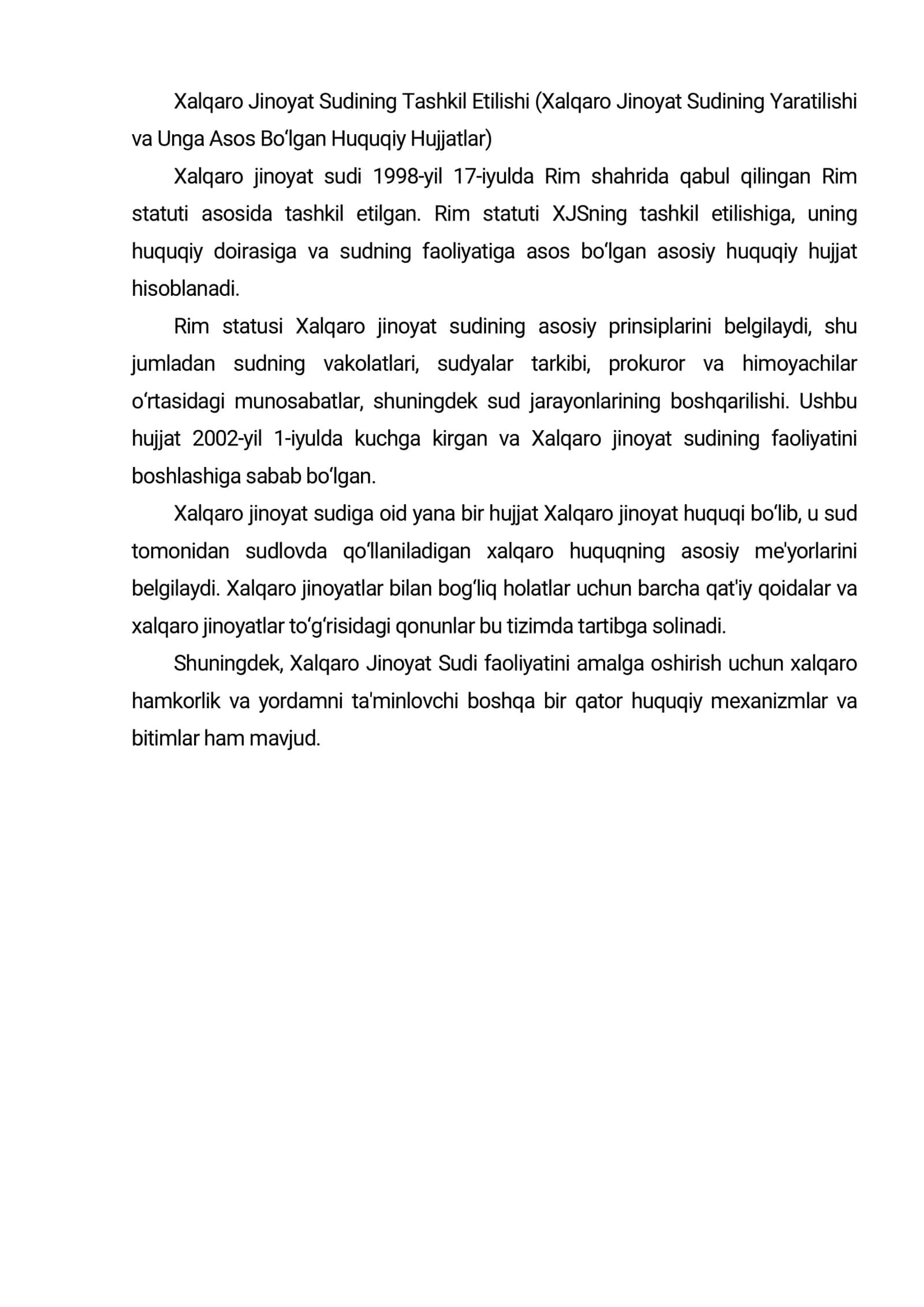 Xalqaro jinoyat sudida sud yurgizish tartibi 3
