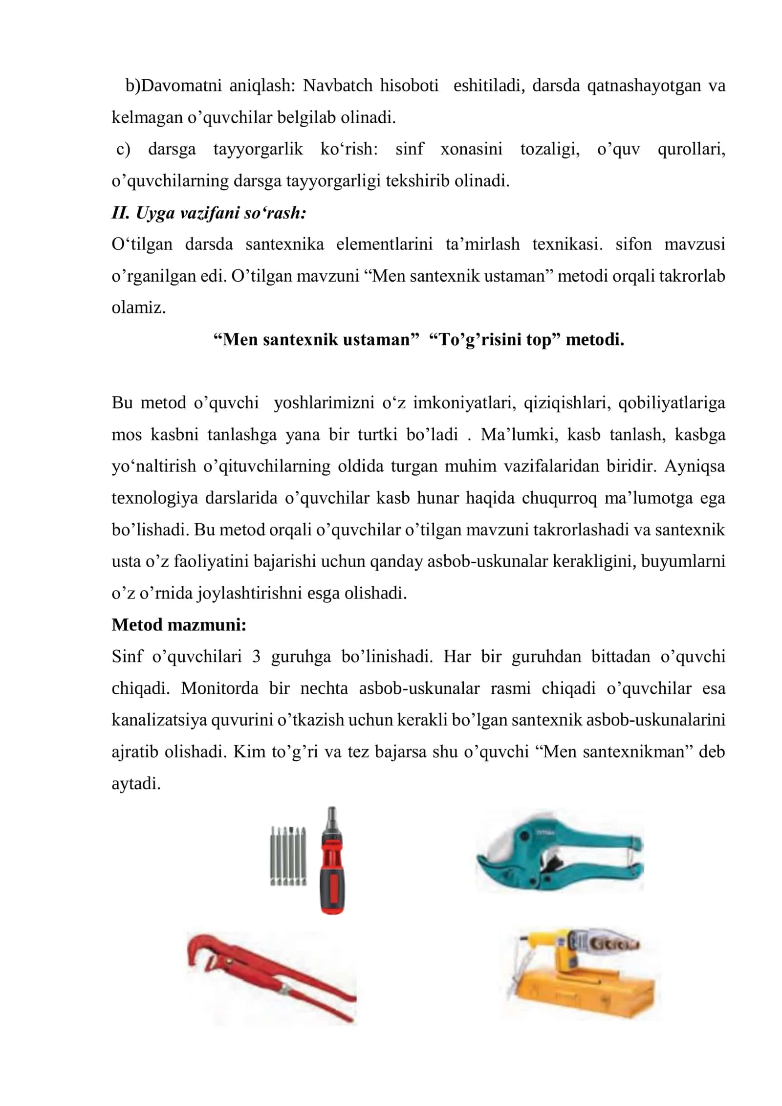 Texnologiya fanidan Robototexnika asoslari. Arduino va uning imkoniyatlari mavzusida ochiq dars ishlanma 3
