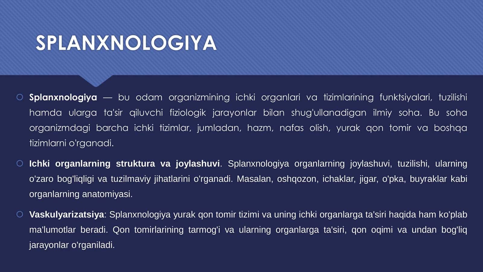 Darslik Splanxnologiya hazm qilish organlari anatomiyasi 3