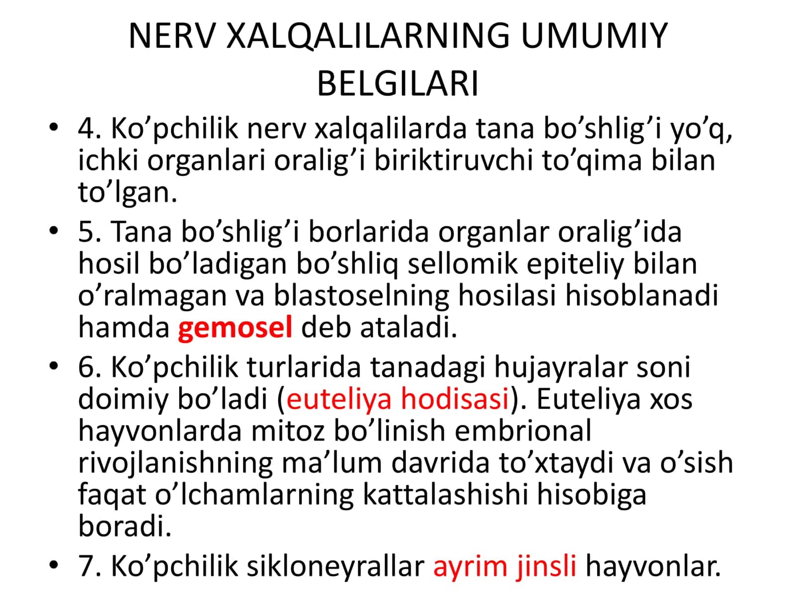Nerv halqalililar va Gnatiferalar 3