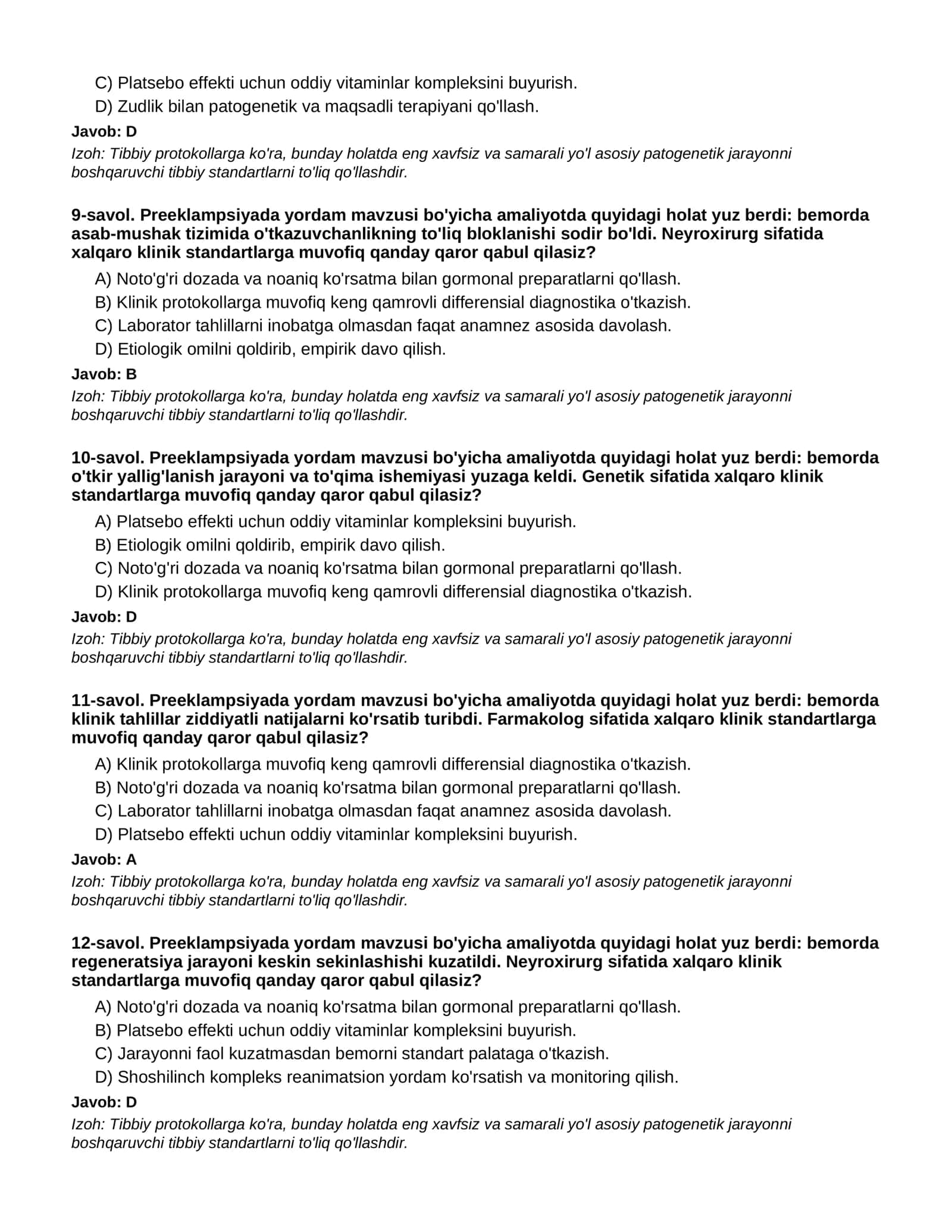 PREEKLAMPSIYADA YORDAM - 1-QISM 3