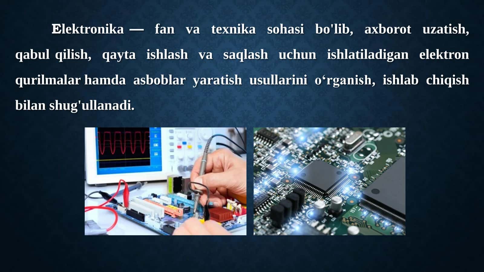 Elektronika va sxemalar fani asosiy maqsad va vazifalari 3