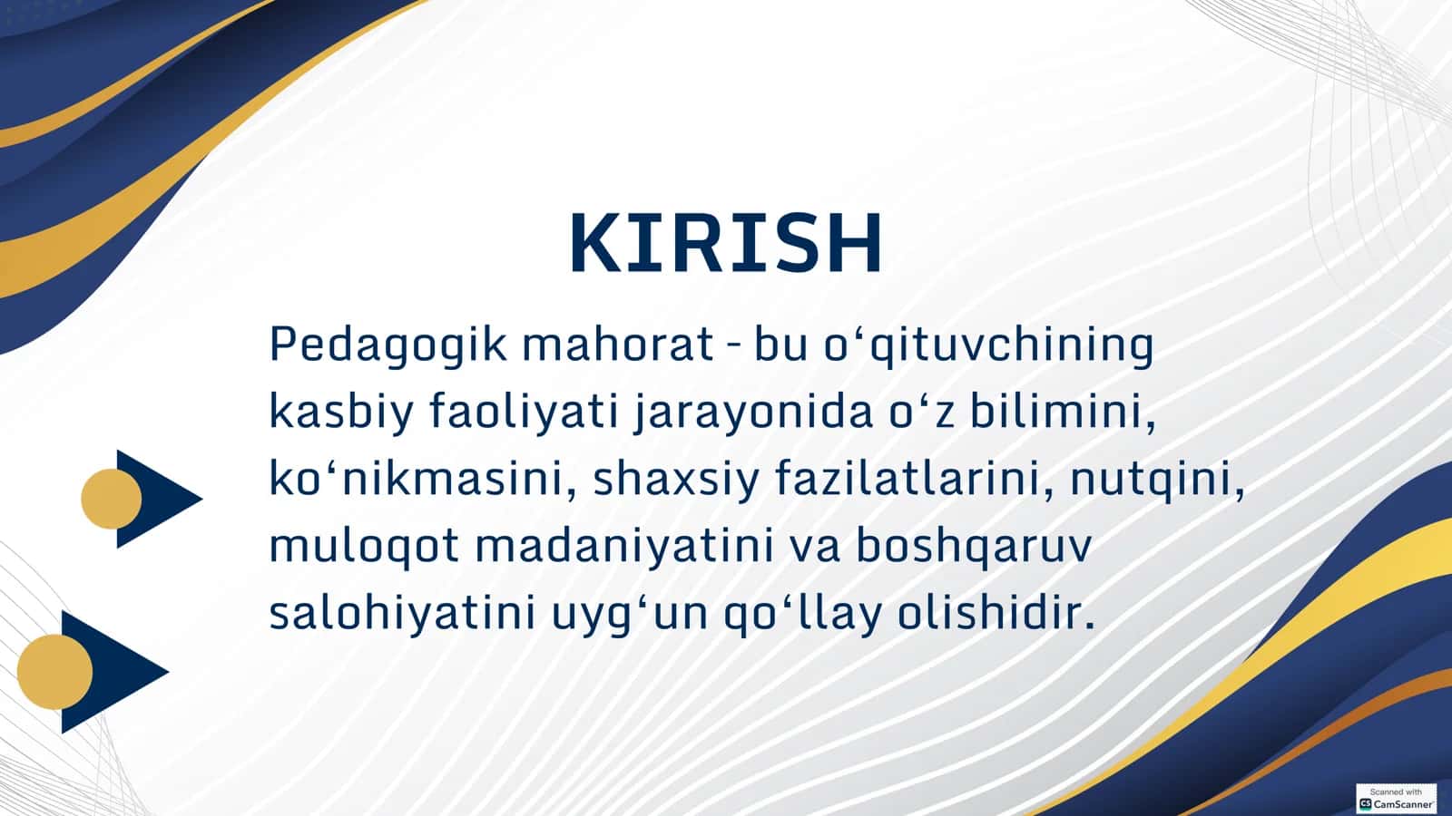MAHORAT ASOSLARI VA UNING TARKIBIY QISMLARI 3