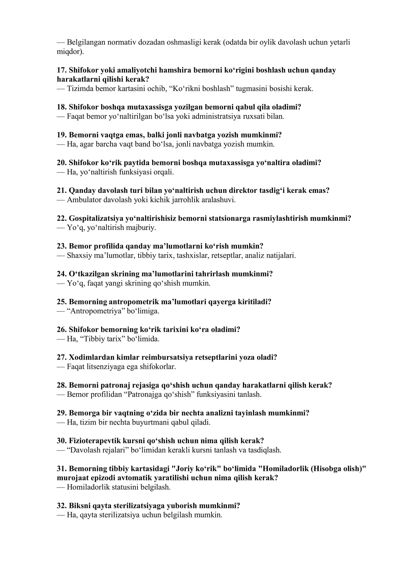 🩺 ARGOS | DMED Tibbiyot Testlari — 100 ta Savol🩺 3