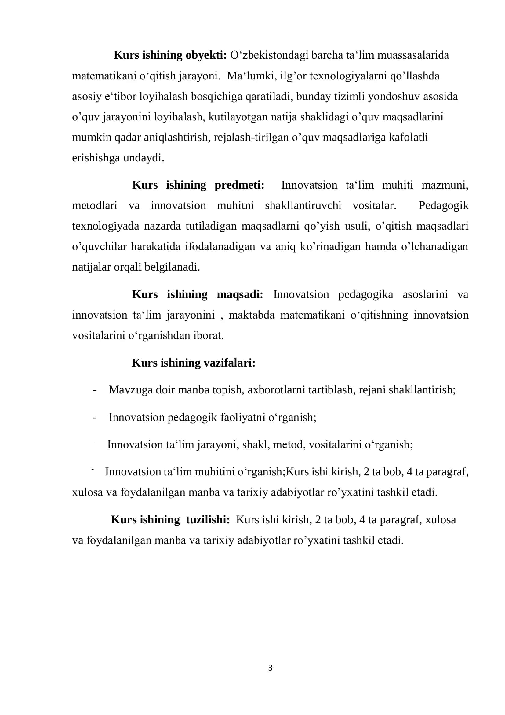 Kurs ishining dolzarbligi 3