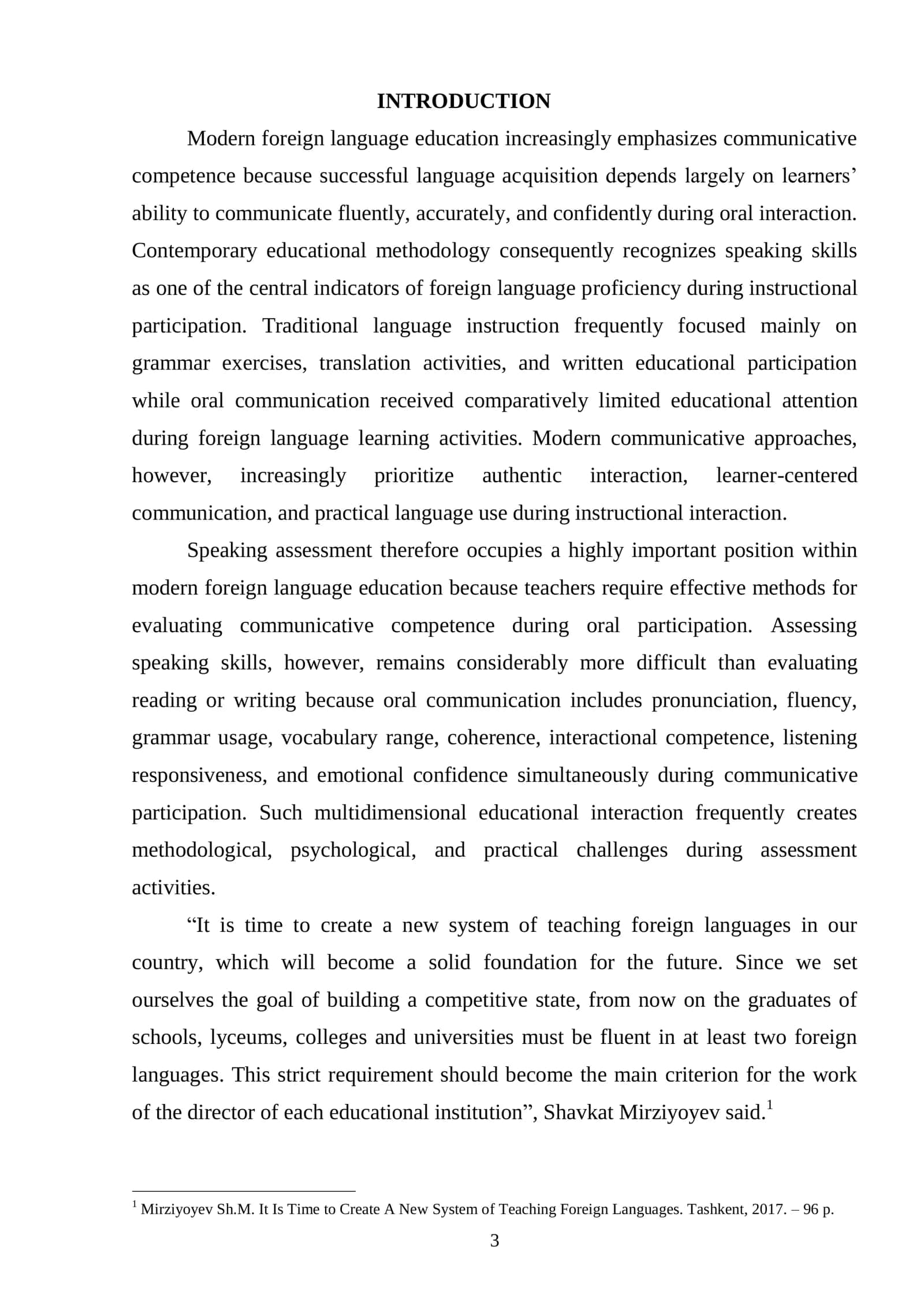 Course Paper: Challenging in assessing speaking skills 3