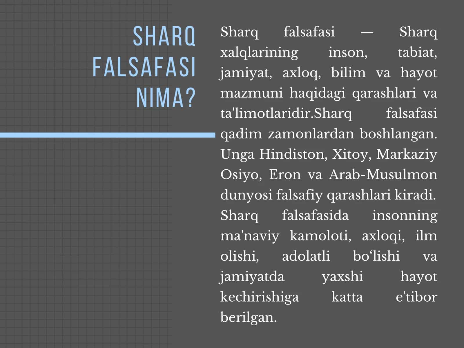 Sharq falsafasi 3