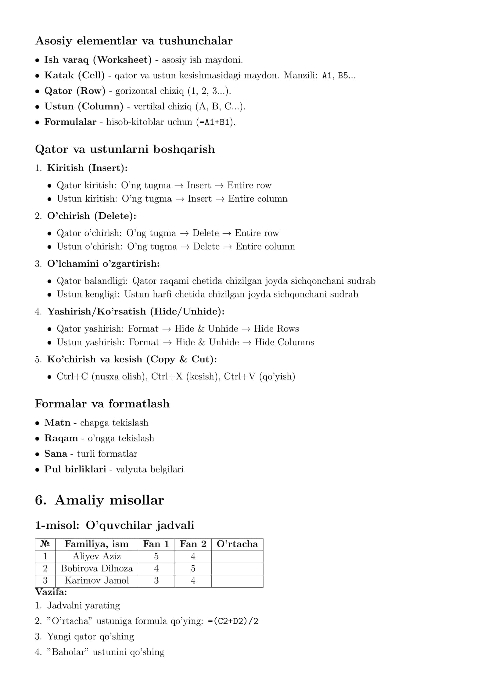 Informatika 10-sinf 3-chorak dars ishlanmalar to'plami 3