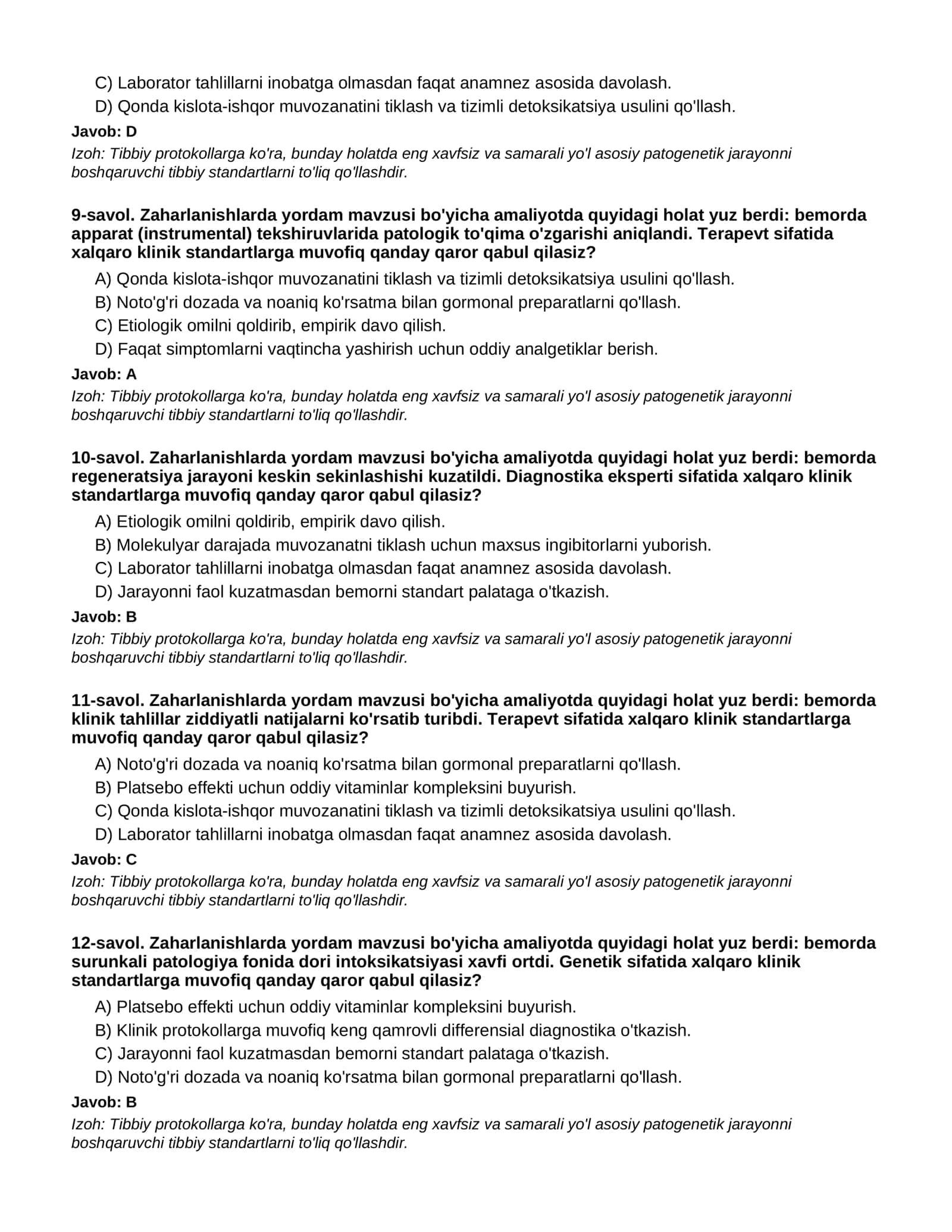Zaharlanishlarda yordam - 2-QISM 3