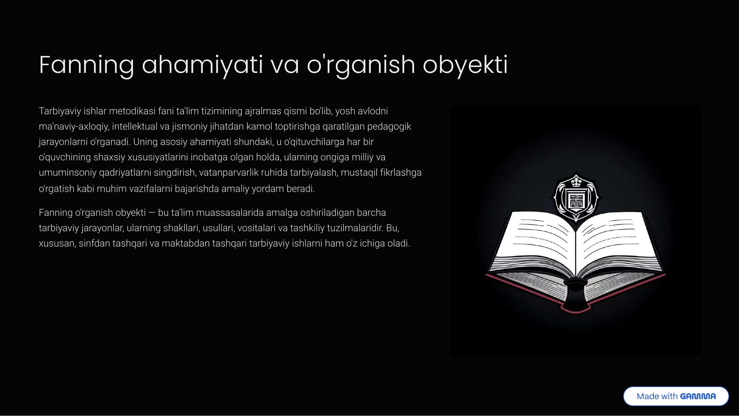 Tarbiyaviy ishlar metodikasi 3