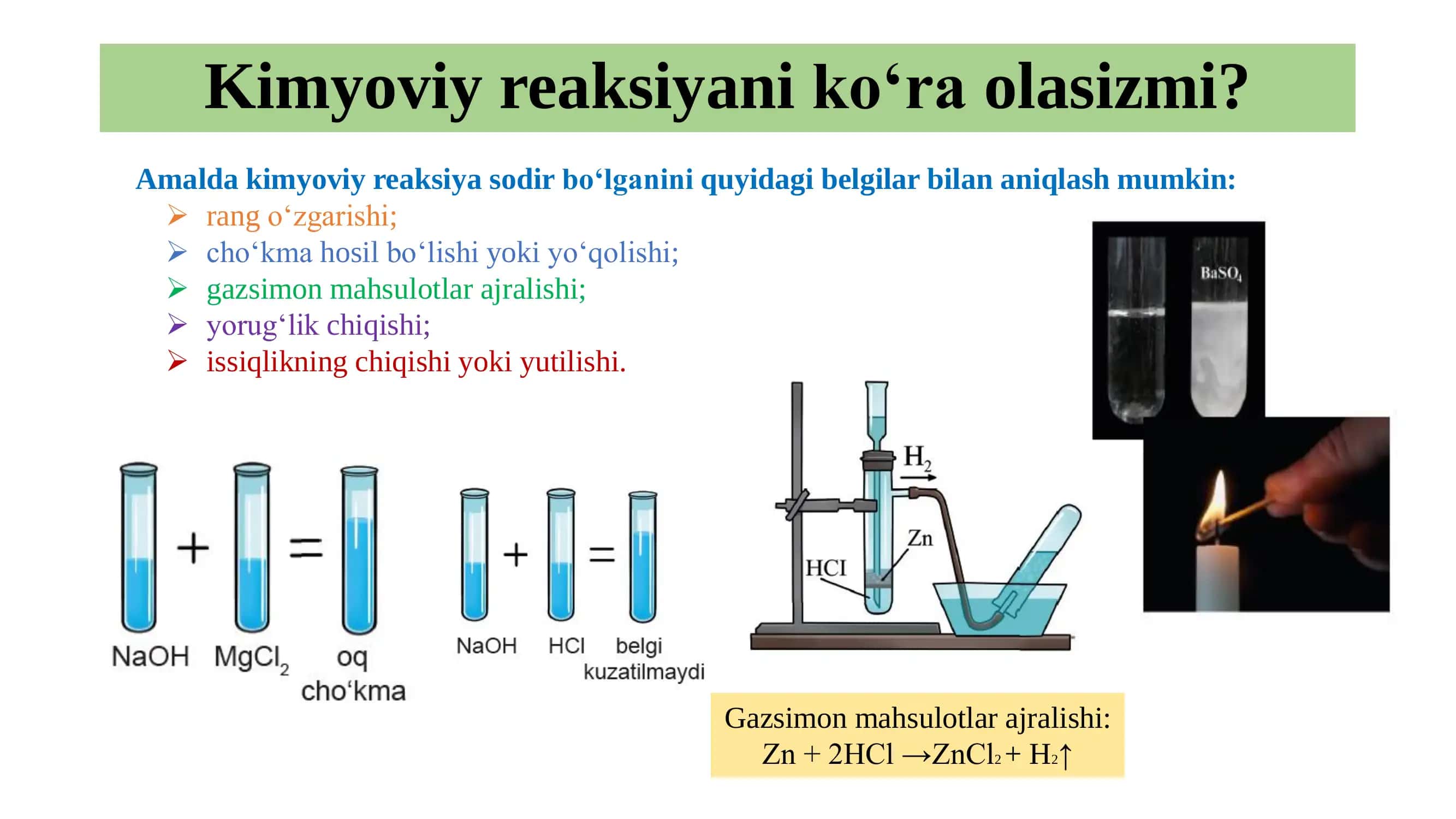 Kimyoviy reaksiyalar 3
