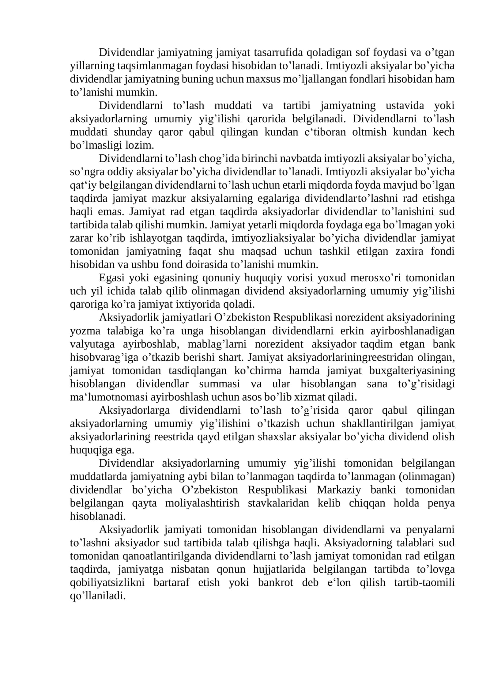 DIVIDEND SIYOSATINING NAZARIY ASOSLARI 3