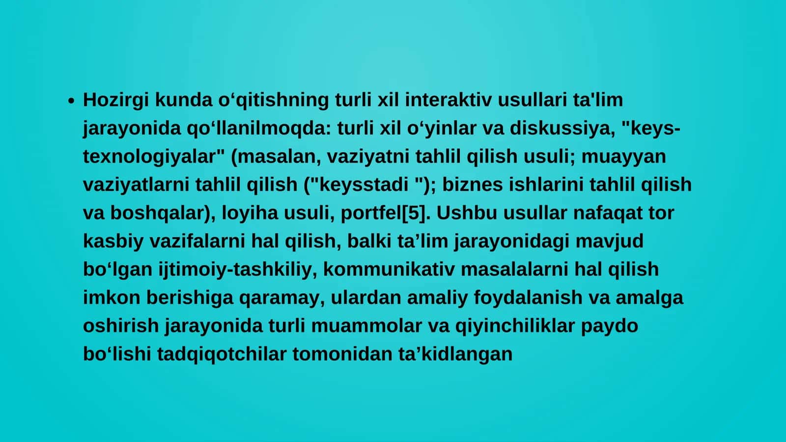 Simulyatorlar bilan ishlash usullari 3