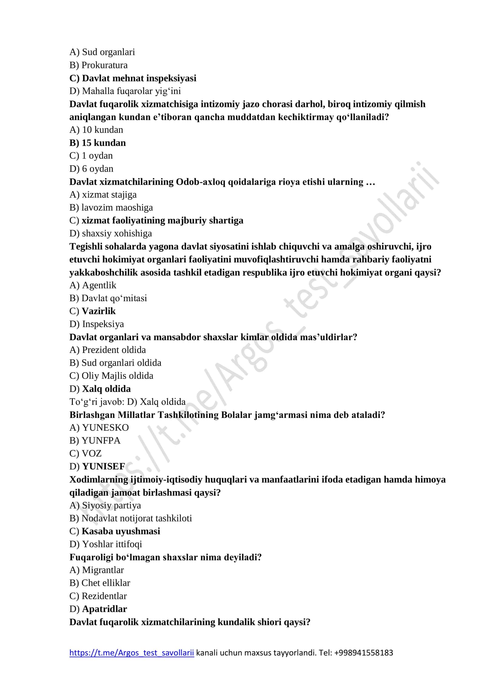Milliy qonunchilik argos bazasidagi savollar 3