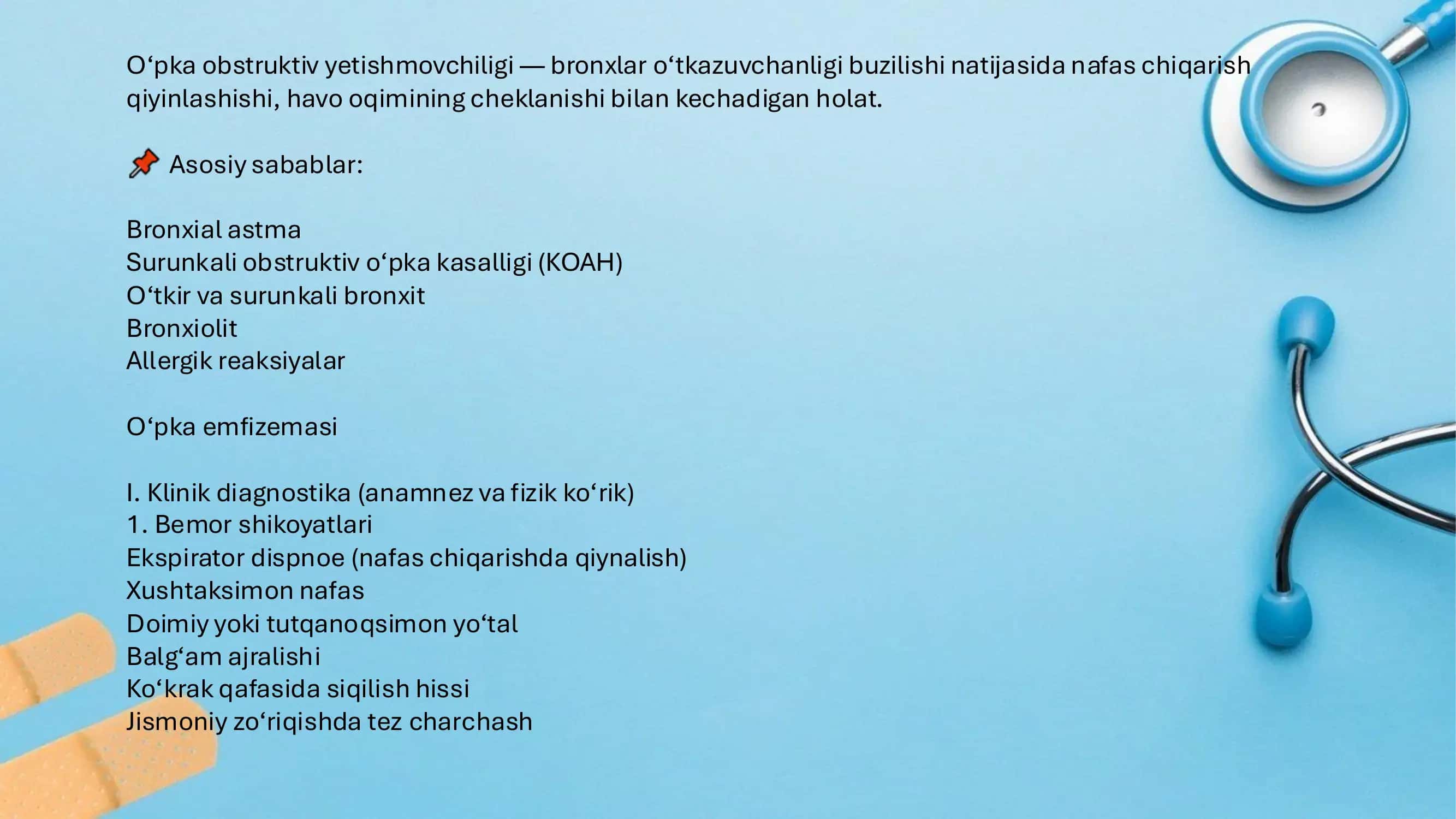 O‘pka obstruktiv yetishmovchiligi diognostikasi 3