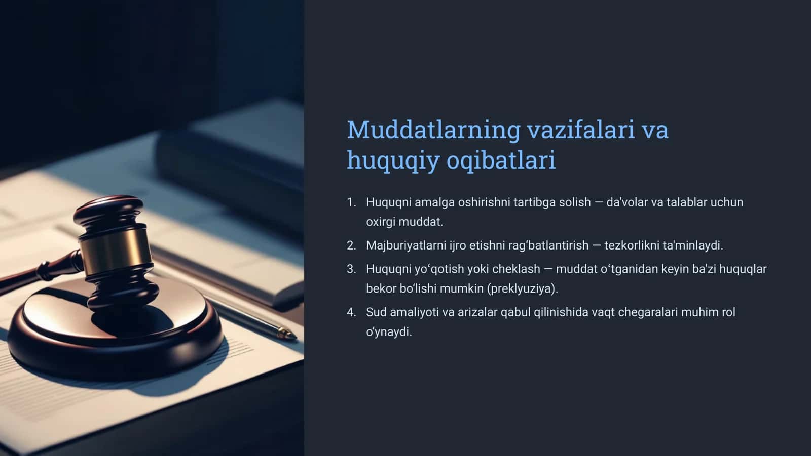 Fuqarolik huquqida muddatlar tushuncha, turlar va hisoblash tartibi 3