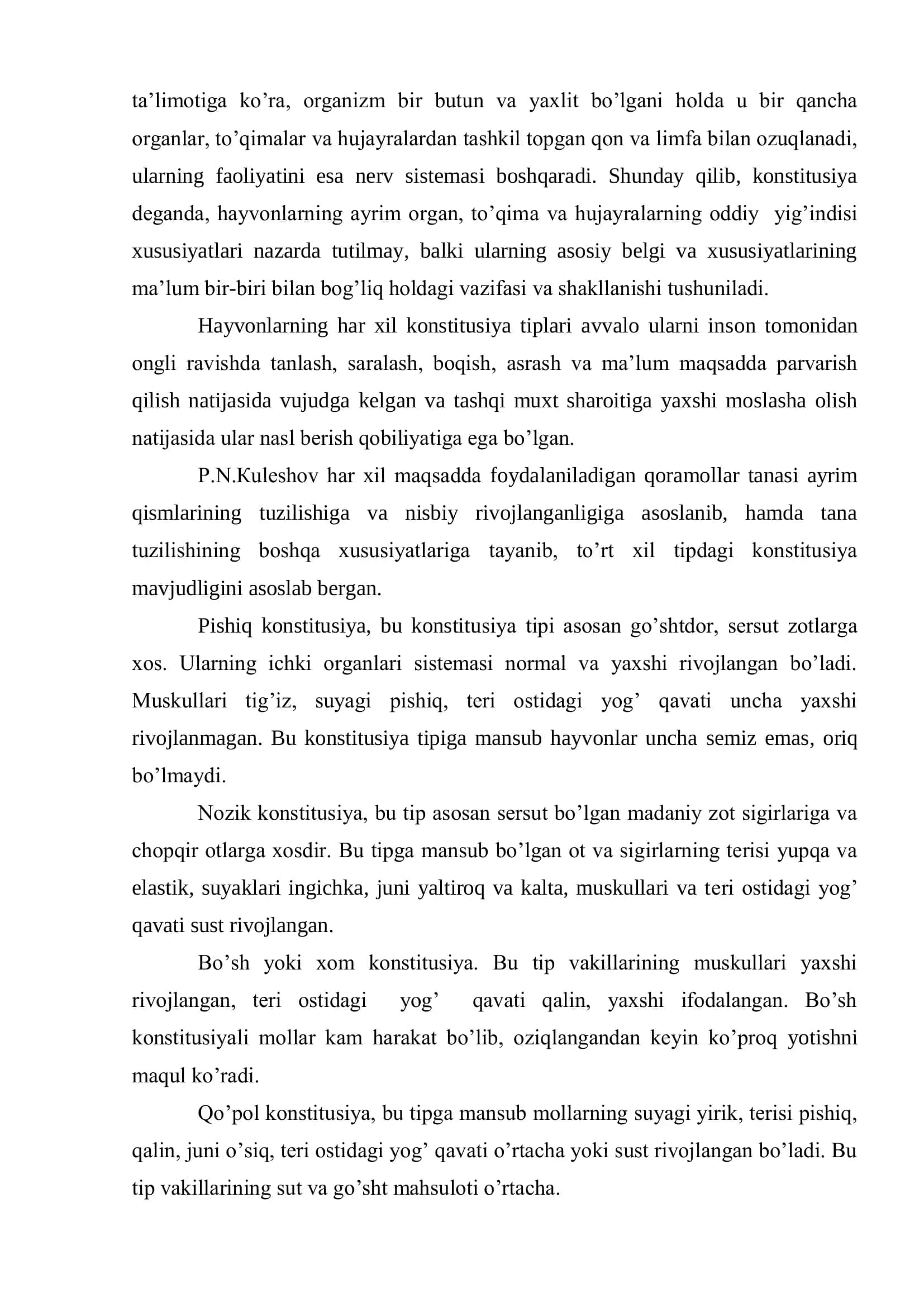 Hayvonlar konstitusiyasi 3