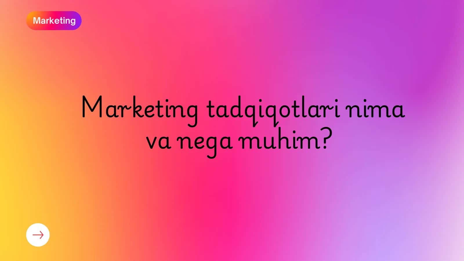 Marketing Tadqiqotlari 3