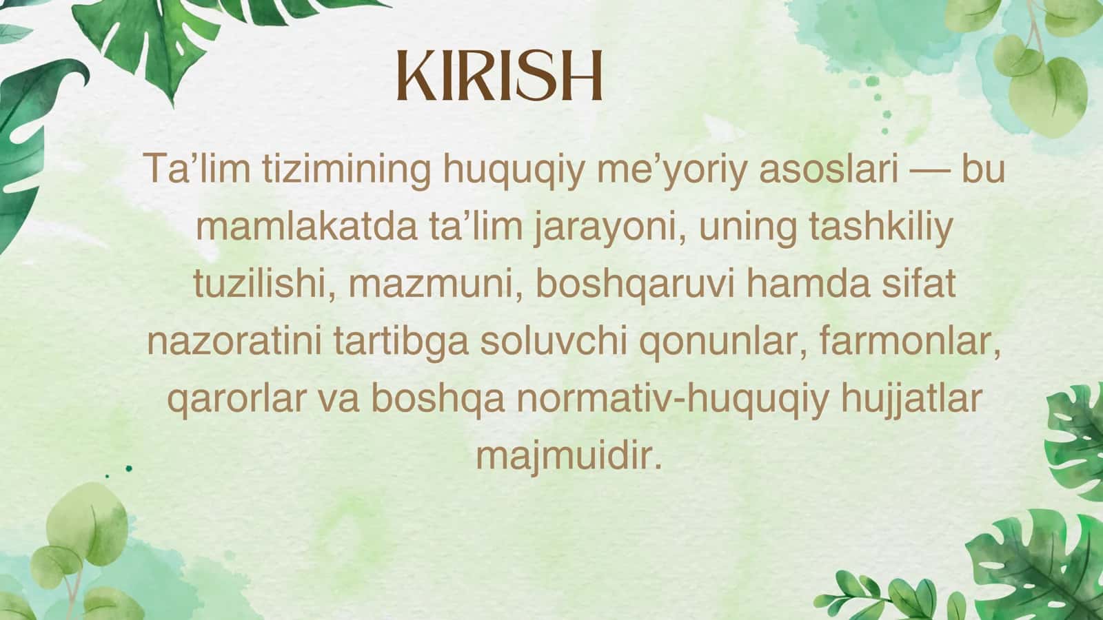 TA’LIM TIZIMINING HUQUQIY ME’YORIY ASOSLARI 3