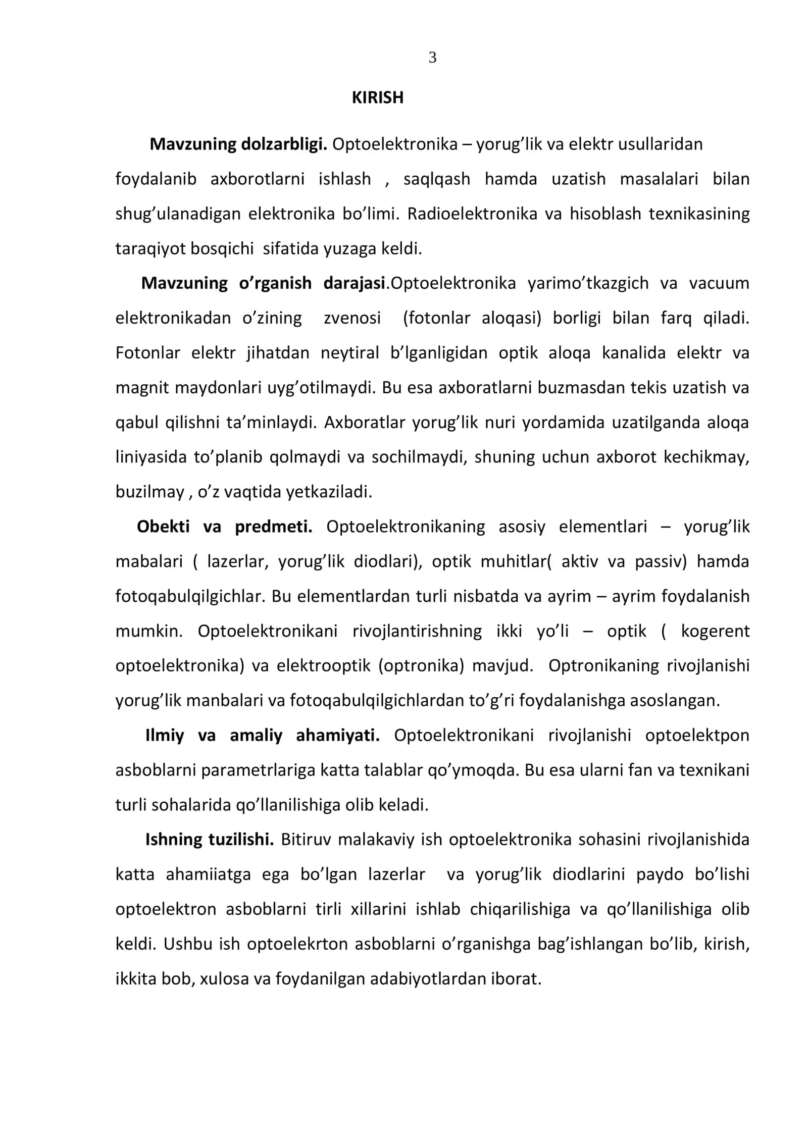 Optoelektron asboblar va ularni qo’llanilishi 3