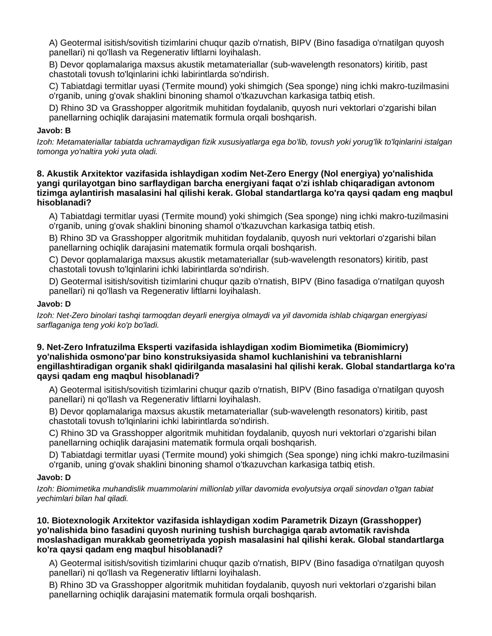 12 ARXITEKTURA LEED VA MILLIY SERTIFIKATLARI 2 QISM 200 3