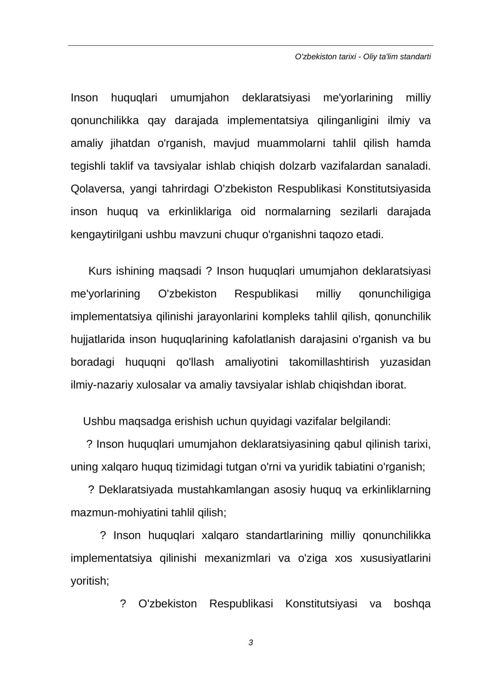 Inson huquqlari umumjahon deklaratsiyasi va milliy qonunchilik 3