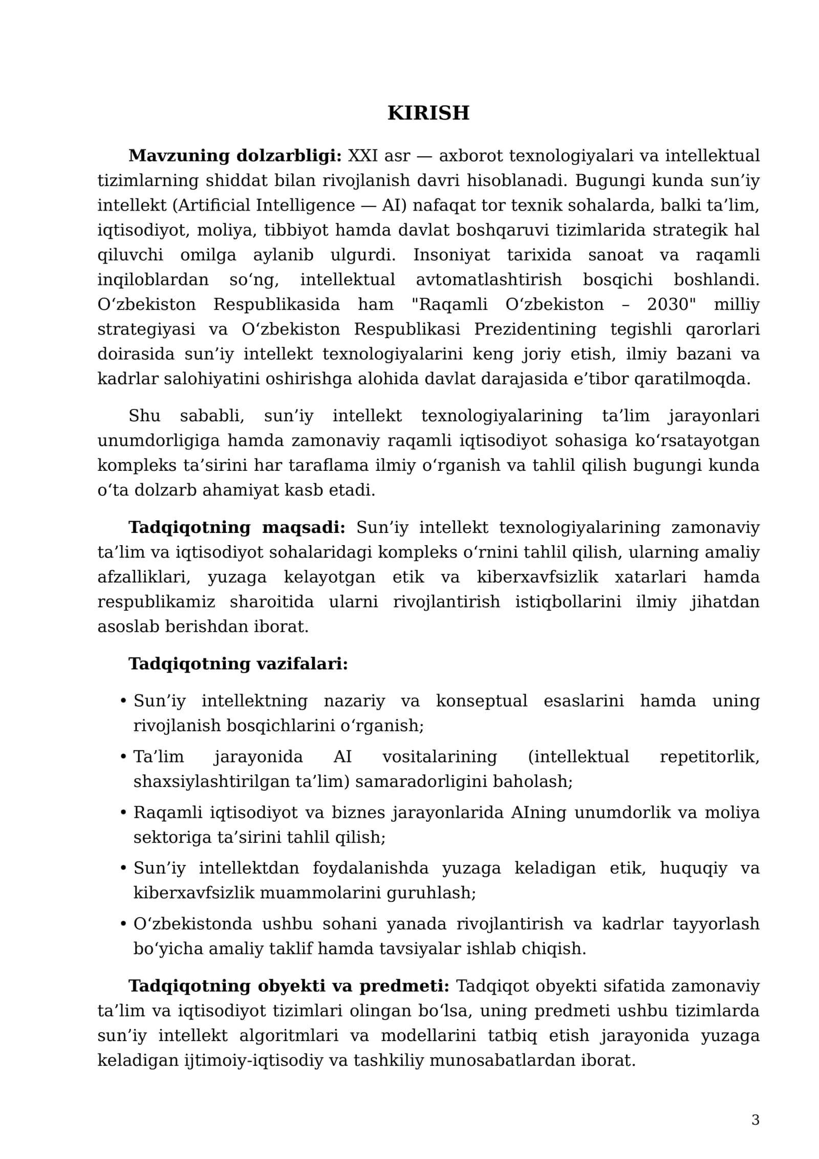 SUN’IY INTELLEKT TEXNOLOGIYALARINING ZAMONAVIY TA’LIM VA IQTISODIYOTDAGI OʻRNI HAMDA RIVOJLANISH ISTIQBOLLARI 3